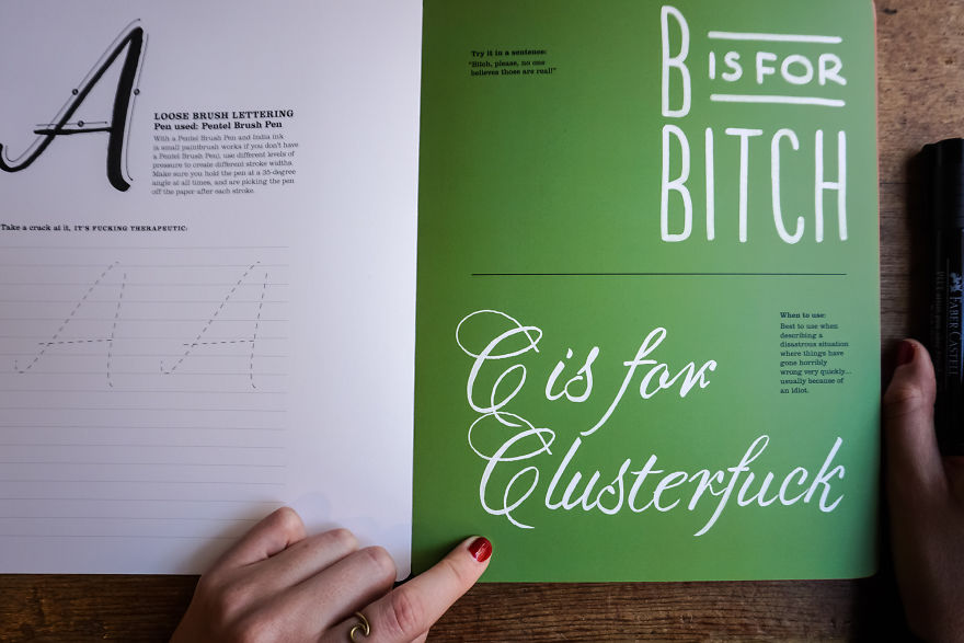Express Your Irreverent Attitude And Sarcastic Sentiments Through Beautiful Calligraphy In This How-To Lettering Book For Adults Express Your Irreverent Attitude And Sarcastic Sentiments Through Beautiful Calligraphy In This How-To Lettering Book For Adults