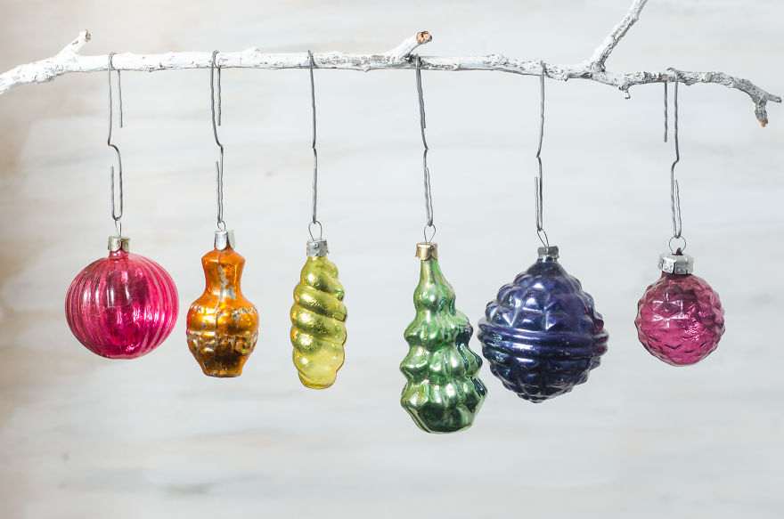 Vintage Ornaments For Real Christmas Spirit.