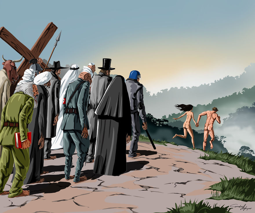 Satirical Illustrations Of Today’s Problems By Gunduz Agayev (Oldpics)