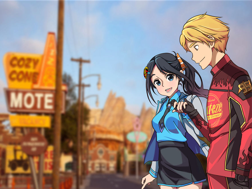 What If Disney Cartoons Were Anime? Artist Shows What It Would Look Like In Incredible Illustrations