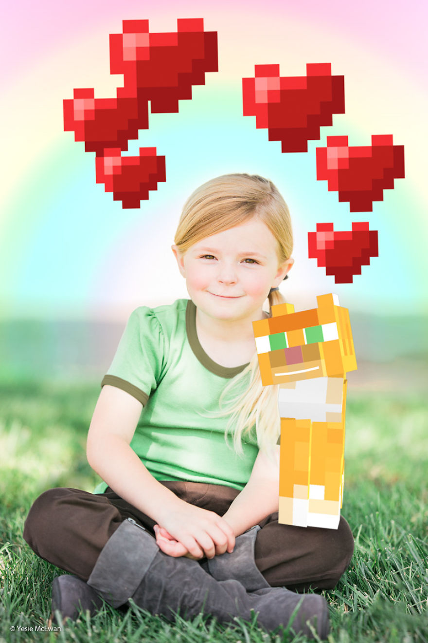 Yesie McEwan 125 5a00a5f35a9ff  880 - Pai cria Minecraft Photo Series com os filhos