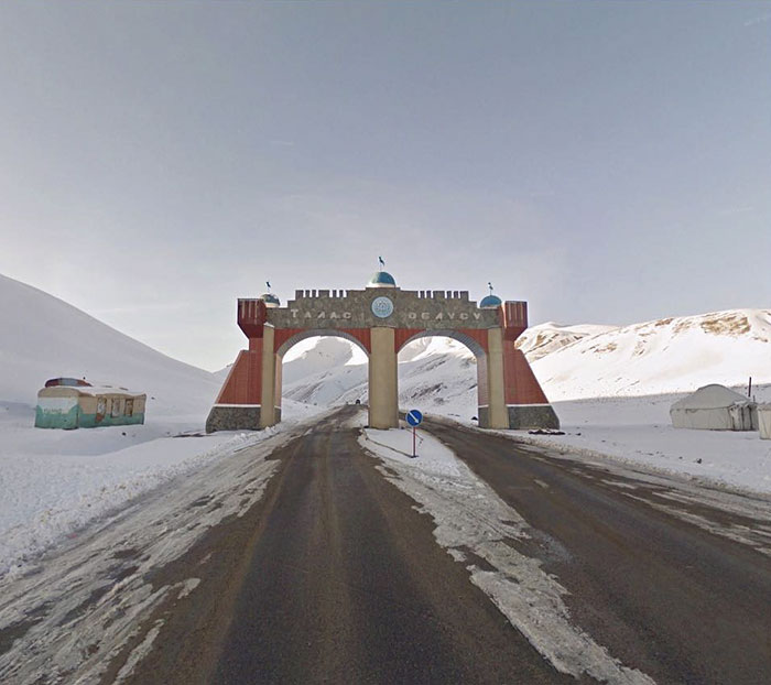 Gate To Talas Oblast, Kyrgyzstan