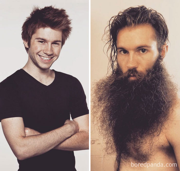 50 Before And After Pics That Prove Men Look Better With Beards Bored