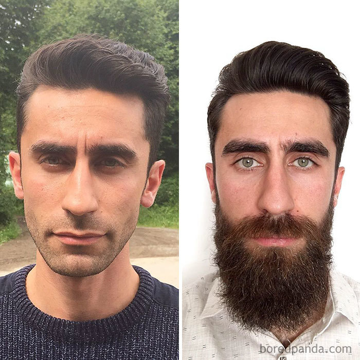 It's No Shave November! Share Your Before And After Pics Of Growing A Beard  | Bored Panda