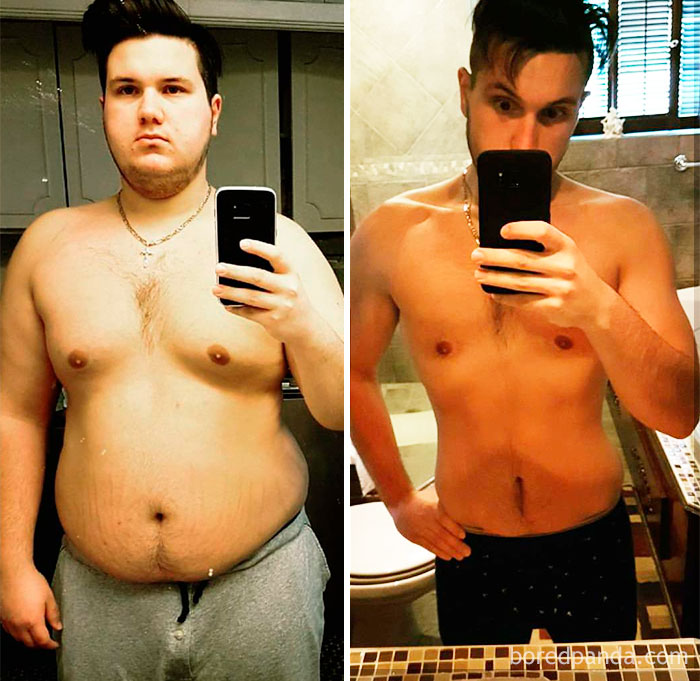 My Brother Lost 100 Lbs In Under A Year. From 285 To 175 Lbs