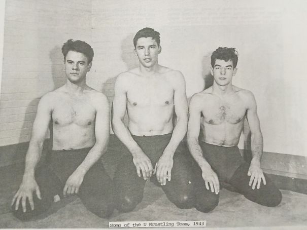 Grandpa I Some Of His Wrestling Team (He's On The Left)