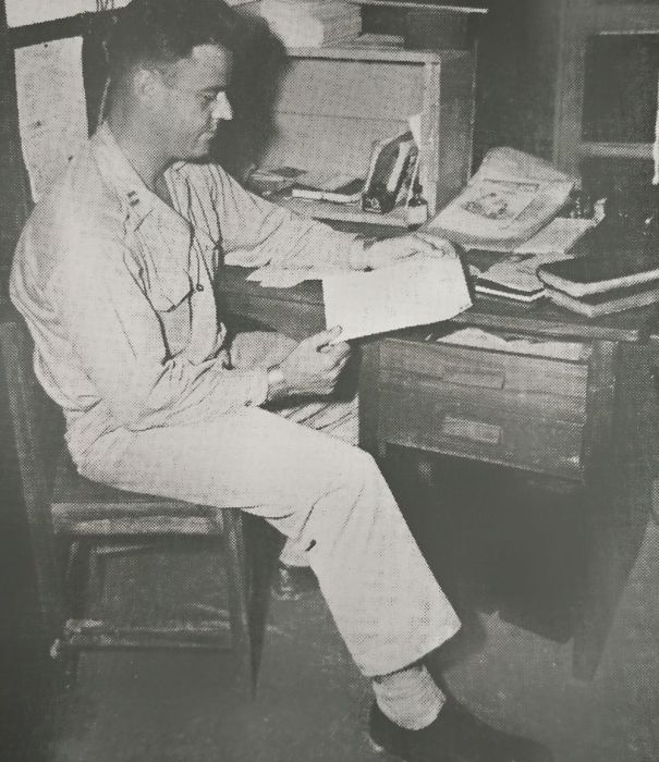 My Grandpa In His Office. He Was An Army Chaplain During Wwii.