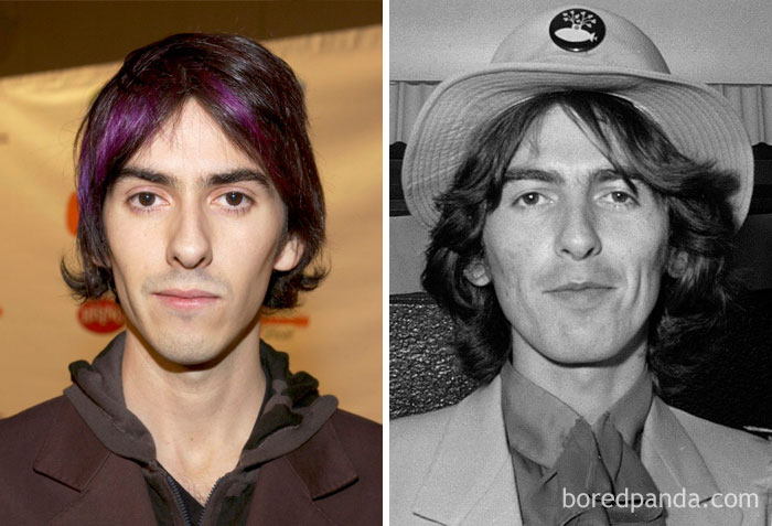 Dhani Harrison And George Harrison In Their 20s