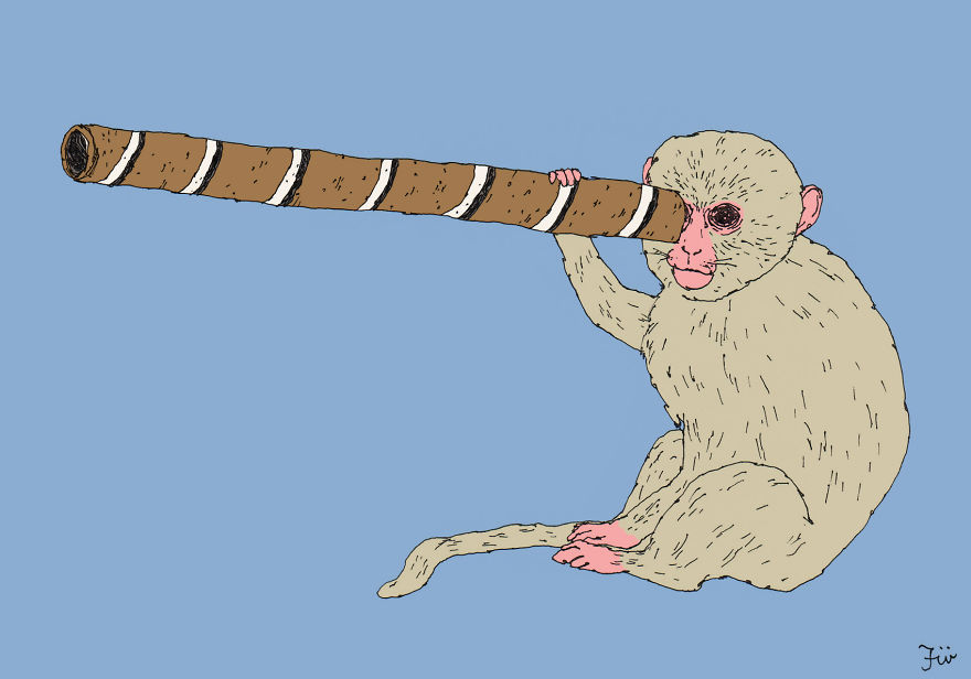 I Create Surreal Drawings That Combine Two Of My Favourite Things - Sweets And Animals
