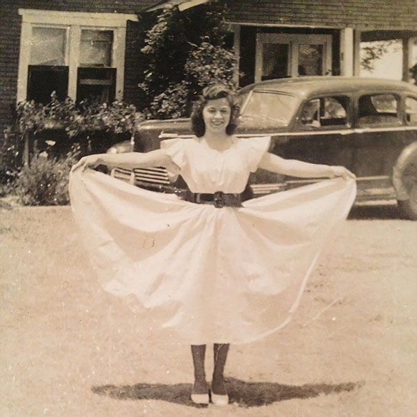 My Favorite Picture Of My Grandmother, 1942. She's Strong, Raised Six Children On Her Own After Leaving An Alcoholic Husband. Worked 7 Days A Week As A Cook In A Gas Station From 3 Am - 5 Pm. I Would Stay Every Weekend With Her And Sleep On The Floor Of The Gas Station Back Then. She's Amazing