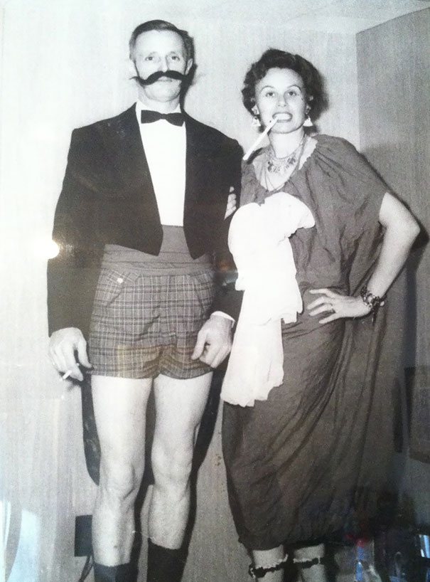 My Grandparents Circa 1950s. They Never Had Much Money And Would Throw Parties Making Fun Of Rich People