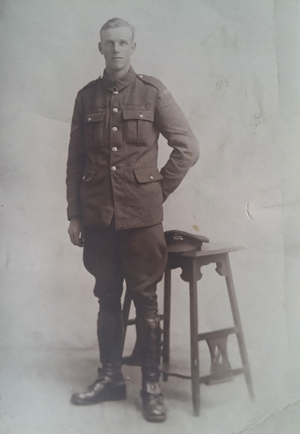 My Great-Grandfather Albert. He Was Shot, Stabbed, Gassed, And On This Day In 1917, Was The Only Man To Return From A Trench Raiding Party