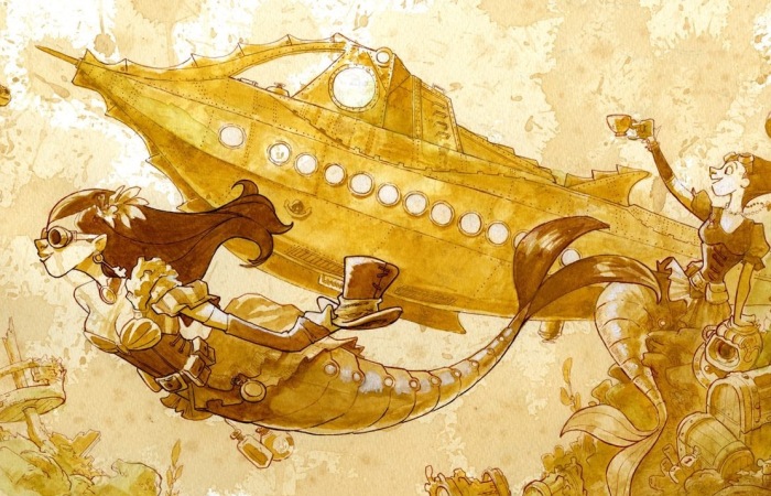 I Paint With Tea To Create Steampunk Art