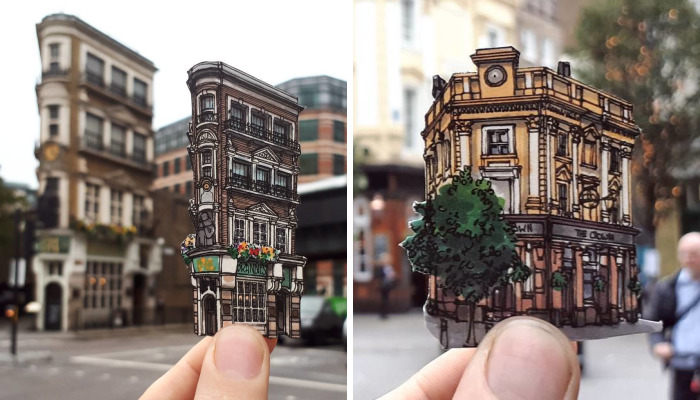 Before I Leave London I Decided To Sketch Some Of My Favourite Little Pubs Around Town