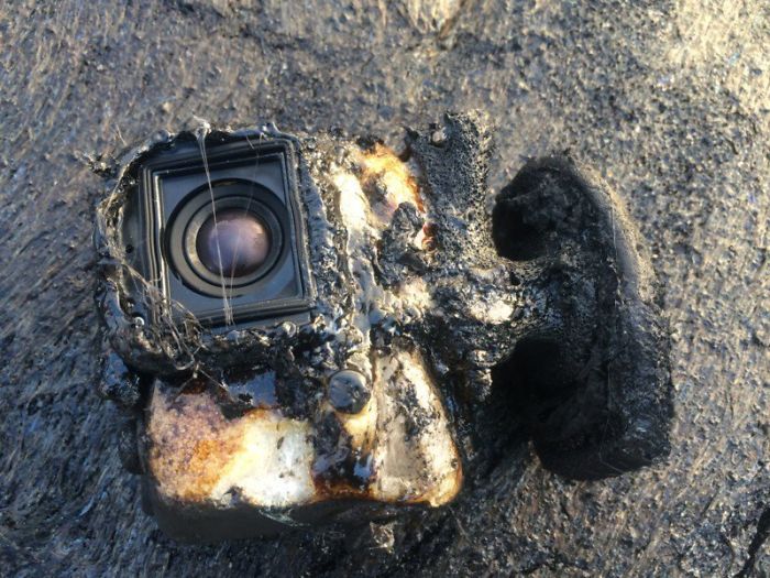 Camera Gopro Bathed In Lava And Shot Incredible Images