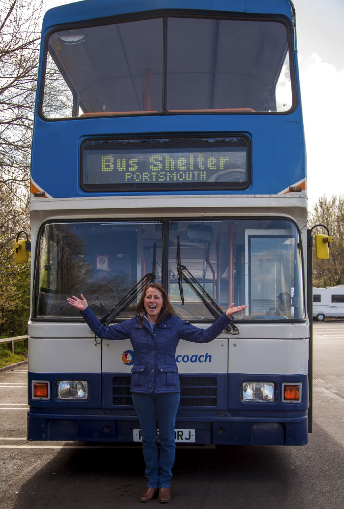 Woman Transforms Double-Decker Bus Into Shelter For Homeless, And Here's How It Looks From Inside