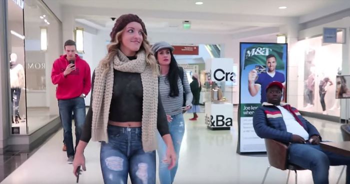 I Body Painted A Model To Walk Through A Mall Naked To See Whether People Would React