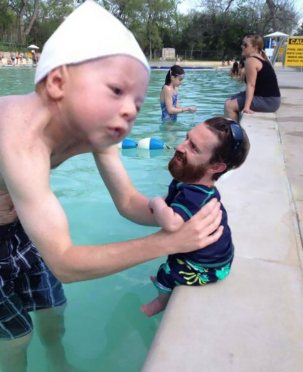 Man Friend Took His Infant Son Swimming This Past Weekend. I Couldn't Resist