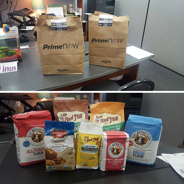 The Boyfriend Got In Trouble Yesterday. He Sent Flours To My Office Today To Apologize