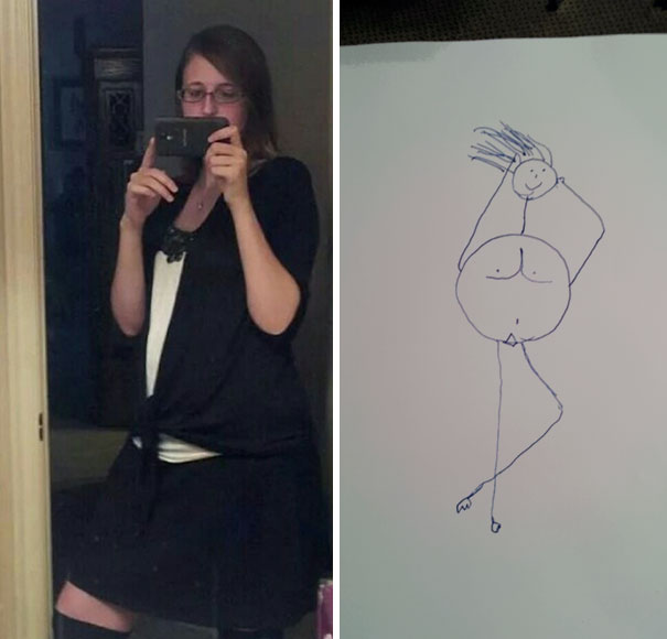 Asked My Husband To Draw Me, He Gives Me This