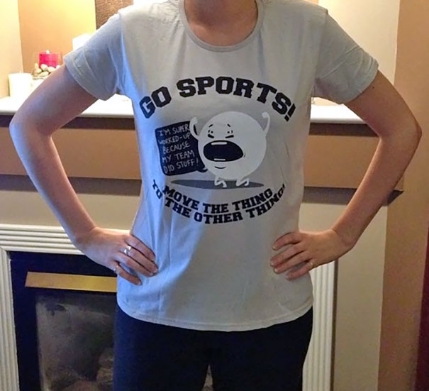 Husband Bought Me A New T-Shirt To Wear When I Go Sporting
