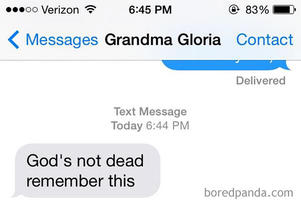 Just A Random Text I Got From The Grandma