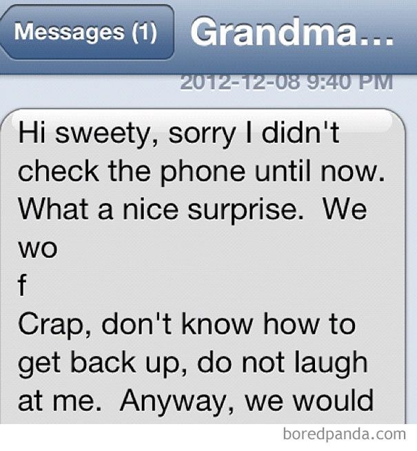 My Grandma Trying To Text