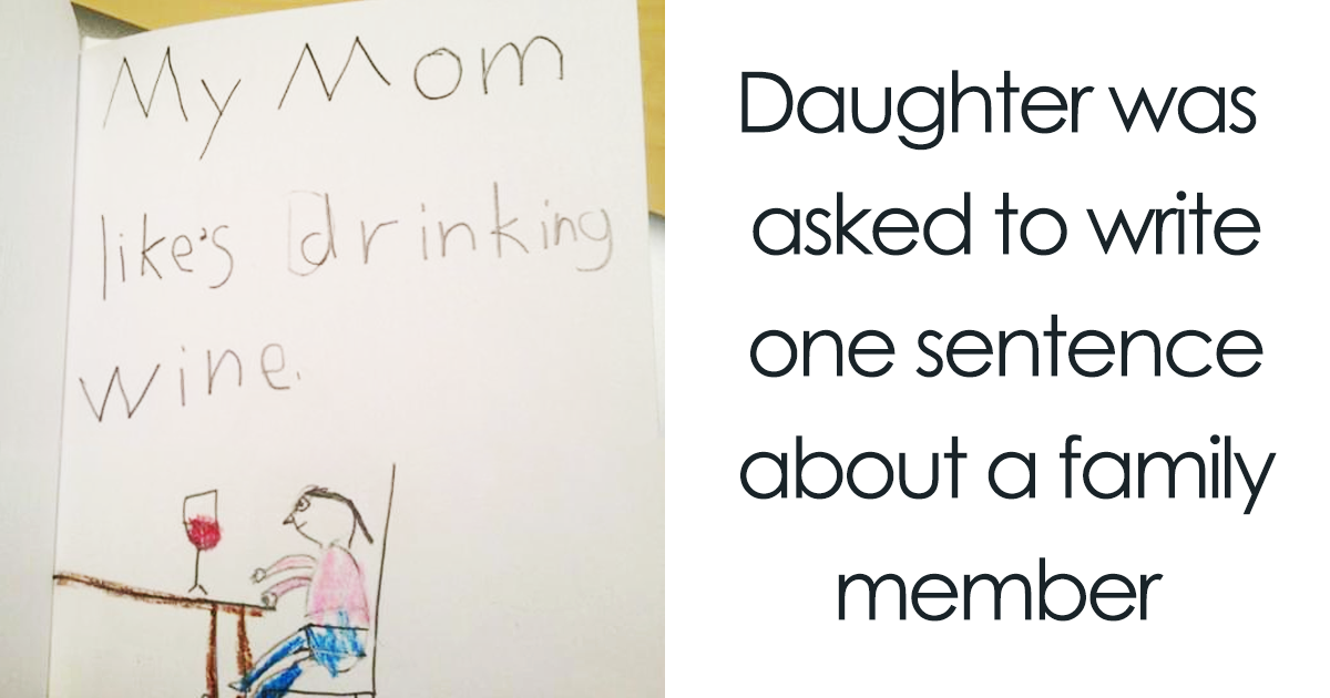 18 Times Kid Drawings Revealed Too Much About Their Parents Bored Panda