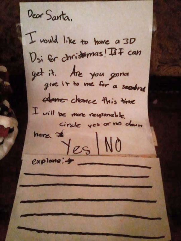 Cousin's Letter To Santa