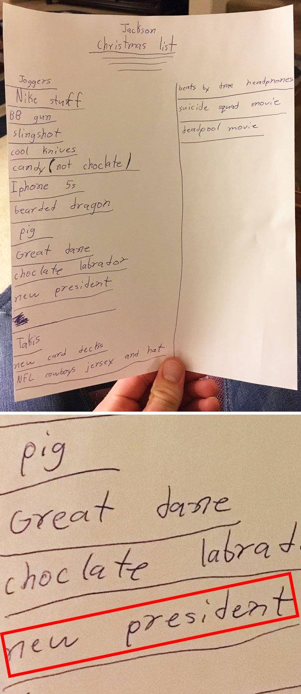 My 11-Year-Old Nephew Made My Mom A Christmas List. Lmao I Feel You Dawg