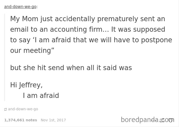 I Am Afraid