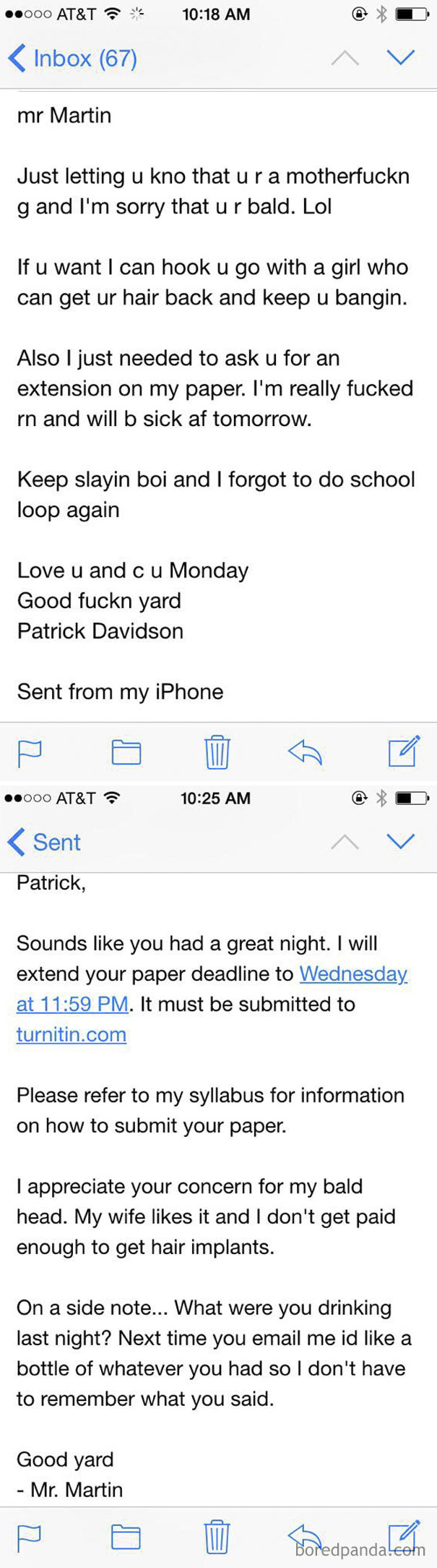 A Student Emails His Professor While Drunk. Results Are Amazing