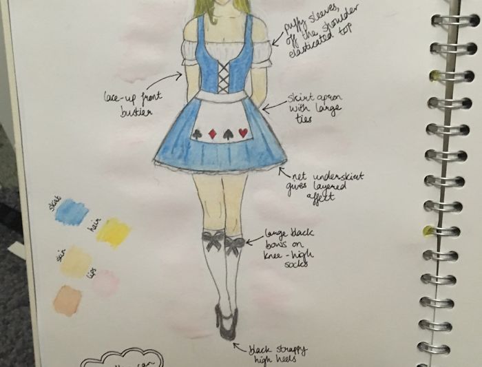 I Designed And Sewed An Alice In Wonderland Dress