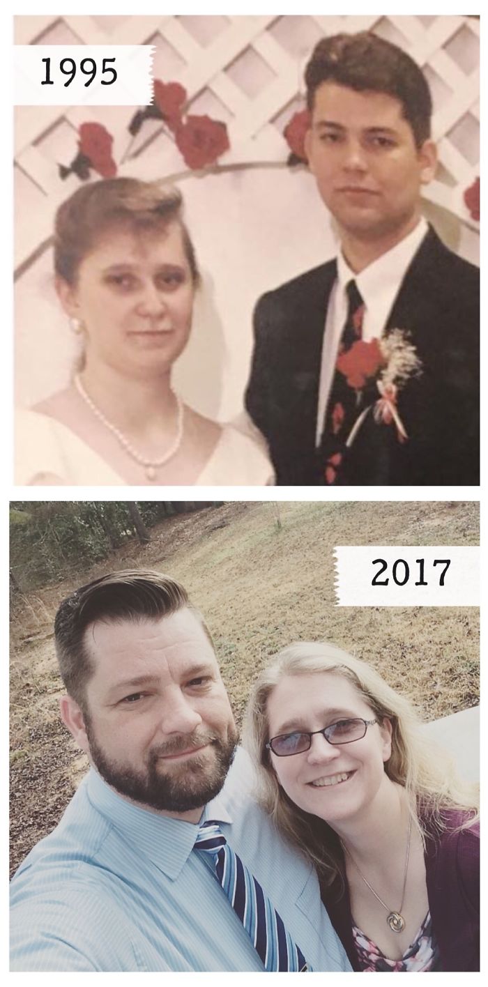 With The Love Of My Life - Our Wedding Day In 1995, Now. 23 Years And Going Strong!