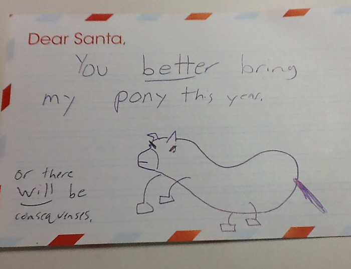 A Letter To Santa From My Brother's 5th Grade Class