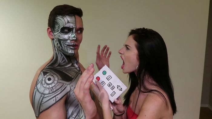 I Spent 5 Hours Turning A Man Into A Half-Man, Half-Robot Hybrid