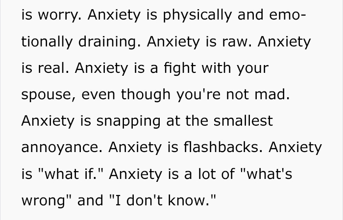 Woman With Anxiety Tired Of Others Not Understanding What It Is, Decides To Explain It With A Powerful Post