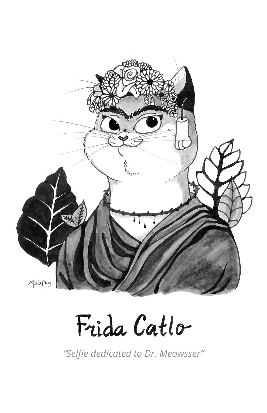 Frida Catlo's Selfie Dedicated To Dr. Meowsser