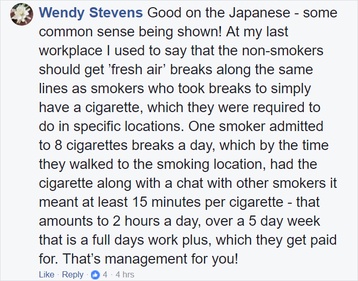 This Company Just Gave Non-Smokers 6 Extra Days Off To Compensate For Cigarette Breaks