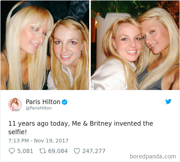 Paris Hilton Just Said She And Britney Invented The Selfie, And Here's 24 Best Reactions From Twitter