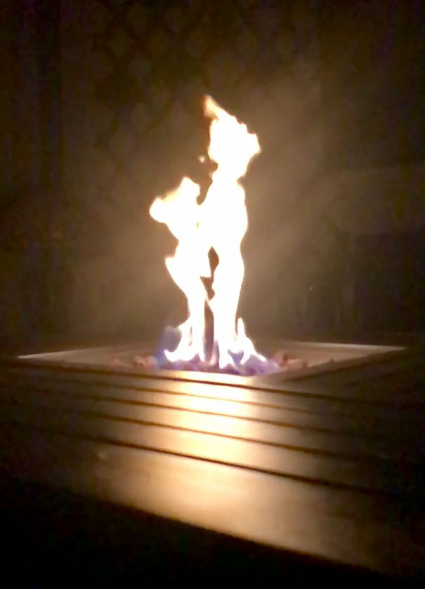 Took A Picture Of My Fire Pit Last Night And Caught Peter Pan And Tinkerbell