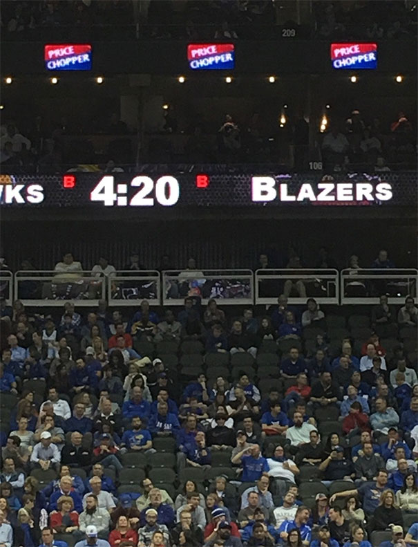 Friend Sent Me This Photo Of A Basketball Game Timed Perfectly