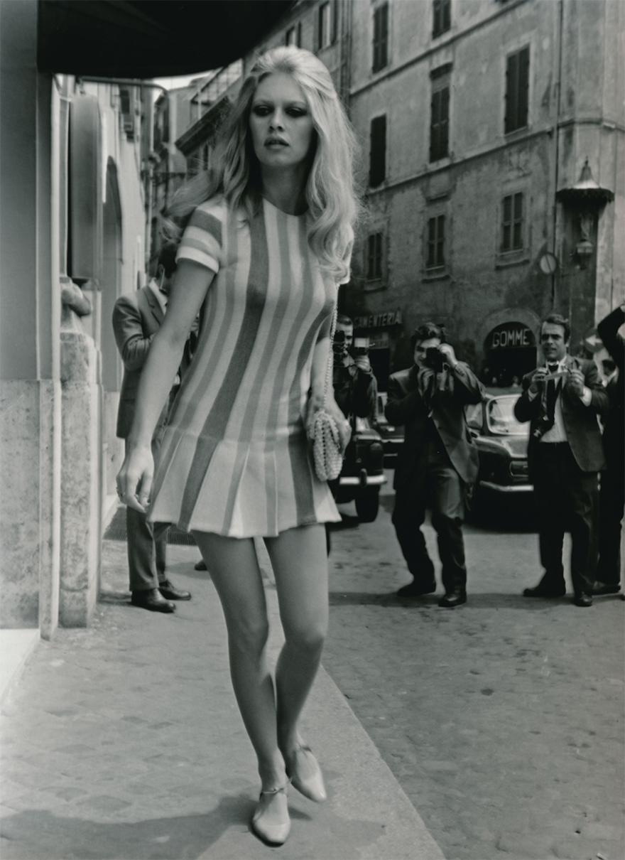 Brigitte Bardot Leaves The Hotel Forum. Rome, 1965
