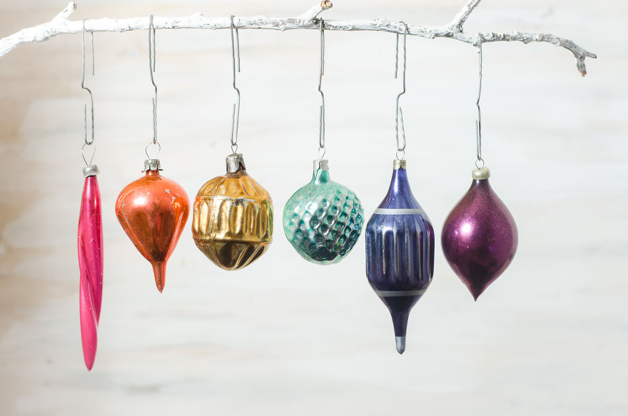 Vintage Ornaments For Real Christmas Spirit.