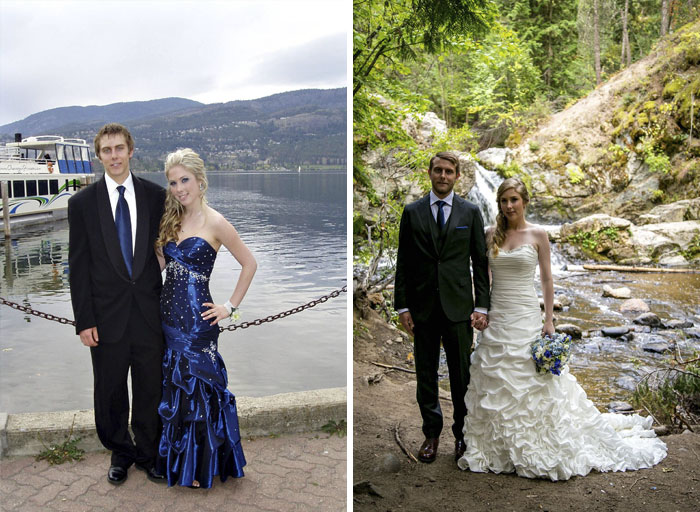 Prom 9 Years Ago, Wedding 8 Months Ago