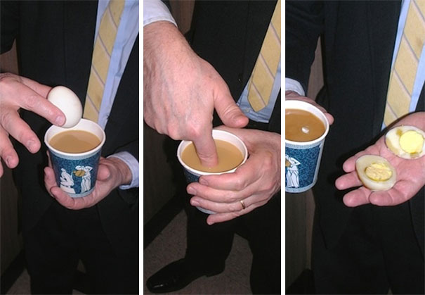 Grab A Piping Hot Cuppa Joe At The Corner Store And Stick An Egg In It To Make A Hard Boiled Morning Snack