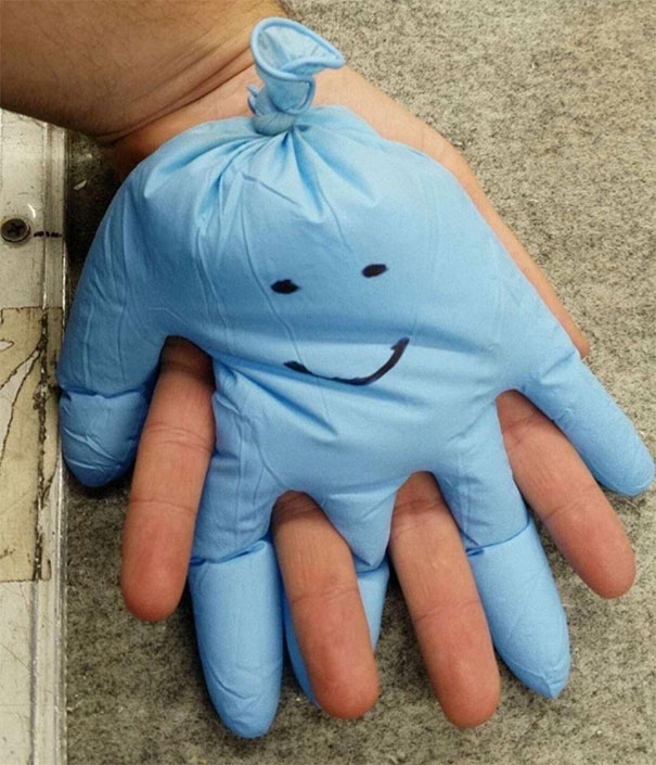 Fill A Rubber Glove With Warm Water And Put It On Your Hand When You Feel Lonely