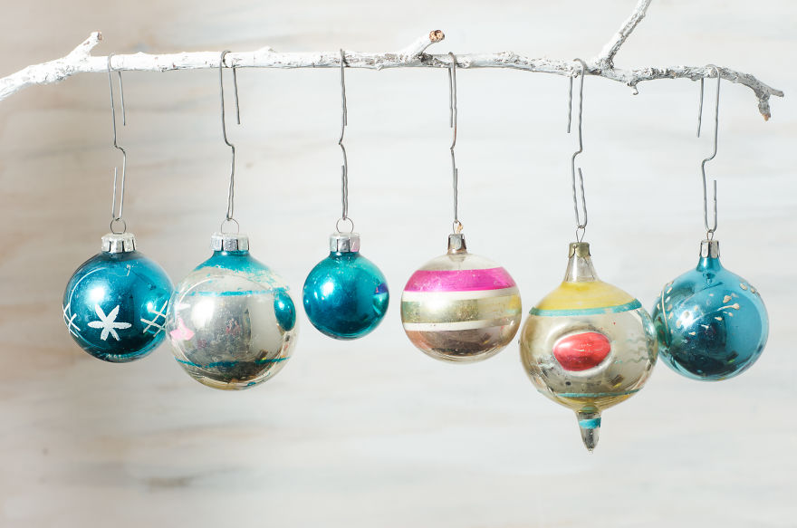Vintage Ornaments For Real Christmas Spirit.