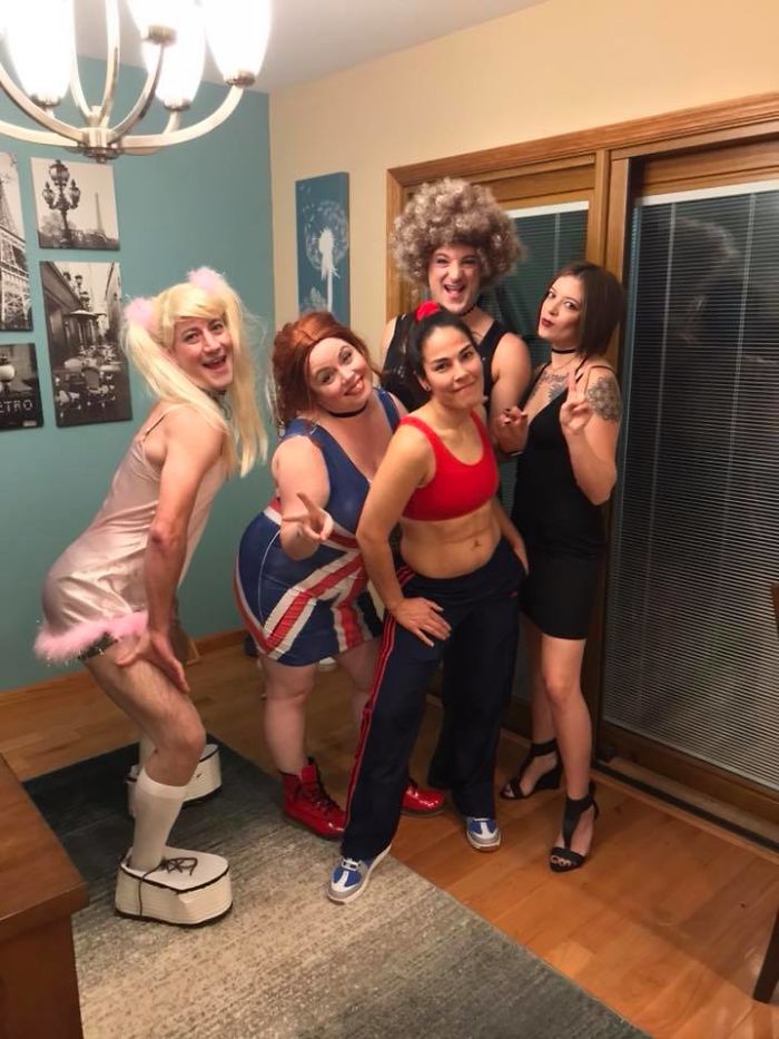 My Friends And I Went As The Spice Girls.