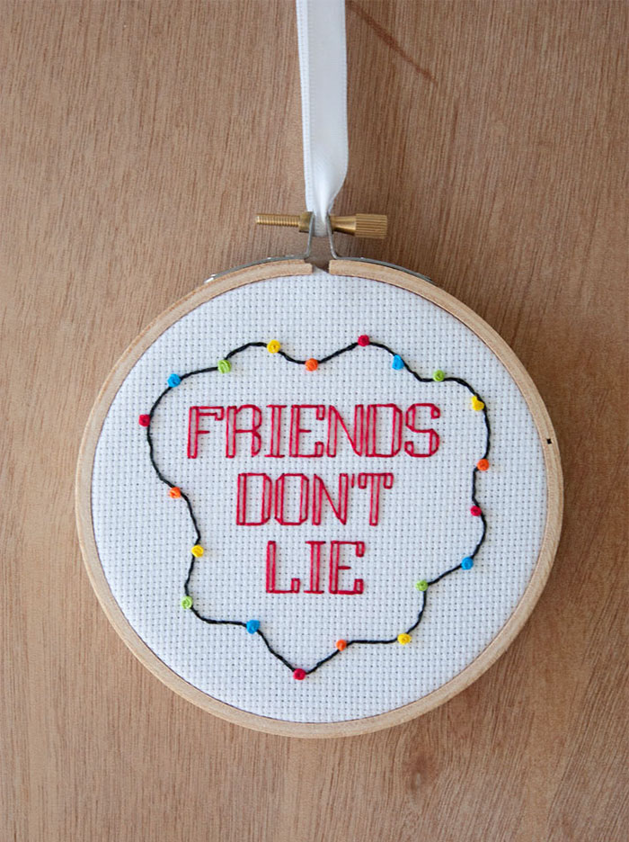 Friends Don't Lie Cross-Stitch